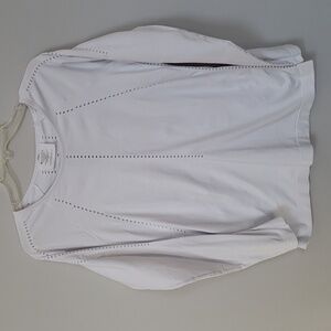 Athleta TopWomen's L  Workout Shirt with Cut-Outs Yoga Sporty Stretch Athleisure